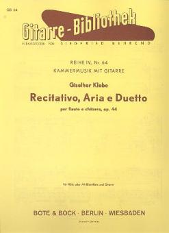 Recitativo, Aria e Duetto 