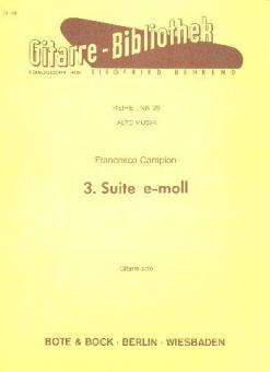 Suite No. 3 E Minor 