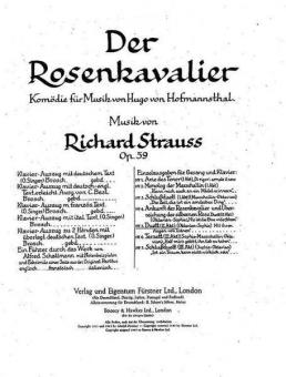Der Rosenkavalier Op. 59 