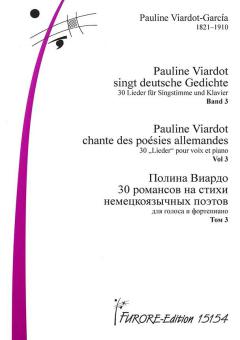 Pauline Viardot singt deutsche Gedichte 3 (12 Lieder) 