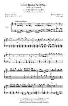 Celebration Songs from 'Die Fledermaus' Download