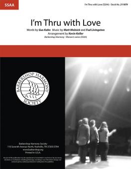 I'm Thru With Love 