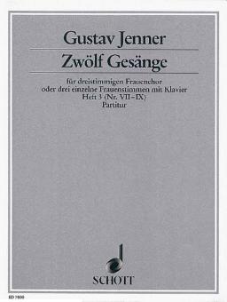 Zwölf Gesänge op. 3 Heft 3 