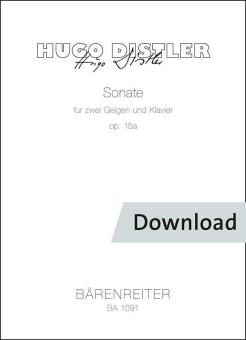 Sonate über alte deutsche Volkslieder op. 15a 