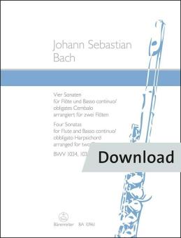 4 Sonate per flauto e basso continuo/clavicembalo obbligato BWV 1034, 1035, 1030, 1032 Download