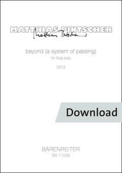 Beyond (un sistema di passaggio) per flauto solo (2013) Download