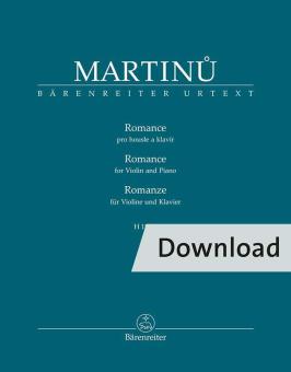 Romanzo per violino e pianoforte H 186bis Download