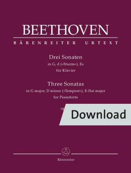 3 Sonate in Sol, Re ('Tempesta'), Mi bemolle op. 31 Download