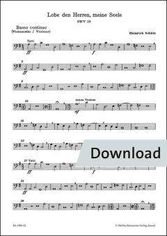 Concerto 'Lobe den Herrn, meine Seele' SWV 39 Download