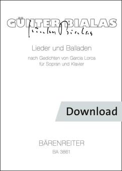 Canzoni e ballate basate su poesie di Federicio Garcia Lorca Download