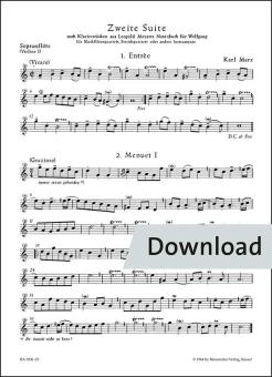 Seconda suite basata su danze tratte dal libro musicale di Leopold Mozart per Wolfgang 