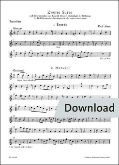 Seconda suite basata su danze tratte dal libro musicale di Leopold Mozart per Wolfgang 