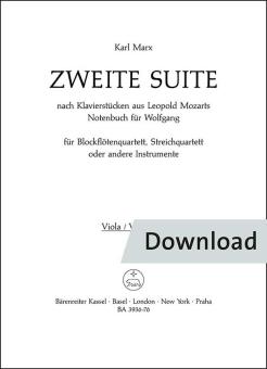 Seconda suite basata su danze tratte dal libro musicale di Leopold Mozart per Wolfgang 