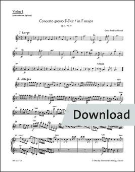 Concerto grosso in fa maggiore op. 6/9 HWV 327 Download