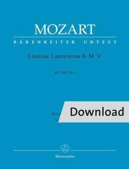 Litaniae Lauretanae in si bemolle maggiore KV 109 (74e) Download