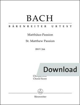 Passione secondo Matteo BWV 244 Download