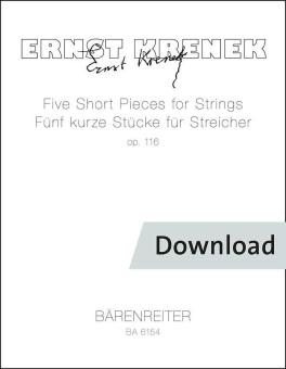 5 pezzi brevi per archi OP. 116 