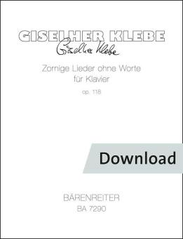 Canzoni arrabbiate senza parole op.118 