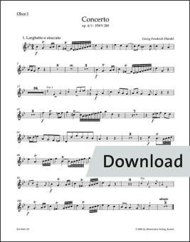 Concerto in sol minore op. 4/1 HWV 289 Download