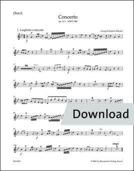 Concerto in sol minore op. 4/1 HWV 289 Download