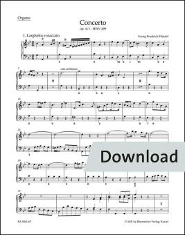 Concerto in sol minore op. 4/1 HWV 289 Download