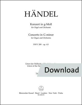 Concerto in sol minore op. 4/1 HWV 289 Download