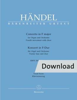 Concerto in fa maggiore op. 4/4 HWV 292 Download