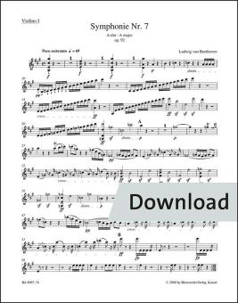 Sinfonia n. 7 in La maggiore. 92 Download