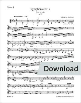 Sinfonia n. 7 in La maggiore. 92 Download