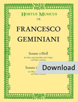 Sonata in mi minore Download