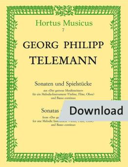 Sonate e brani di Der getreue Musikmeister Download