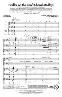 Fiddler On The Roof (Choral Medley) 
