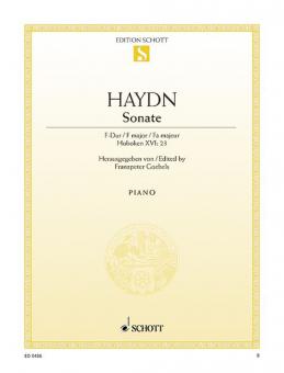 Sonata F major Hob. XVI:23 Standard