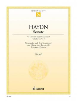 Sonata A Flat  major Hob. XVI:46 Standard