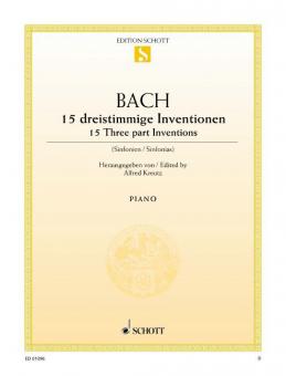 15 Three-Part Inventions BWV 787-801 Standard