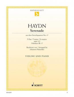 Serenade op. 3/5 Hob. III:17 Standard