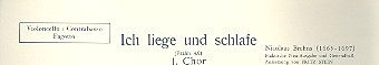 Ich liege und schlafe (Psalm 4, 9) 