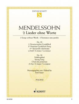 Songs without Words Op. 62/5 and 6 Standard