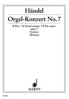 Organ Concerto No. 7 B Major Op. 7/1 HWV 306 Standard