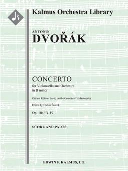 Concerto for Cello in B minor op. 104/B. 191 