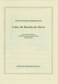 Lobet, ihr Knechte des Herrn 