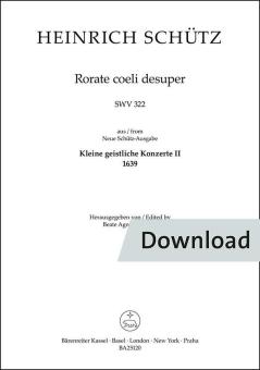 Rorate coeli desuper SWV 322 
