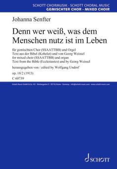 Denn wer weiß, was dem Menschen nutz ist im Leben op. 18/2 Standard