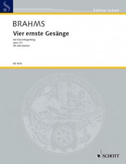 Vier ernste Gesänge op. 121 Standard