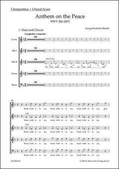 Anthem on the Peace HWV 266 (267) Standard