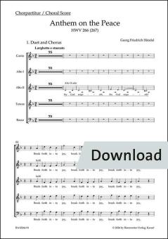 Anthem on the Peace HWV 266 (267) Download