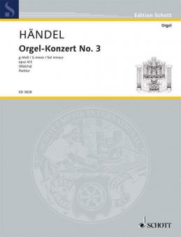 Organ Concerto No. 3 G Minor Op. 4/3 HWV 291 Standard