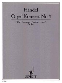 Organ Concerto No. 5 F Major Op. 4/5 HWV 293 