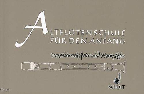 Altflötenschule für den Anfang 