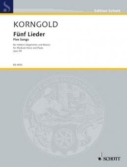 Five Songs Op. 38 Standard